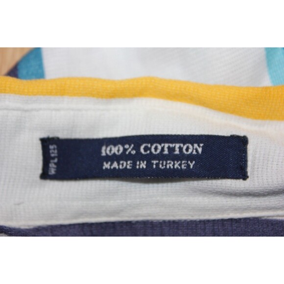 Vintage Chaps Ralph Lauren Vertical Striped Short Sleeve Lightweight Sz L - Picture 9 of 11